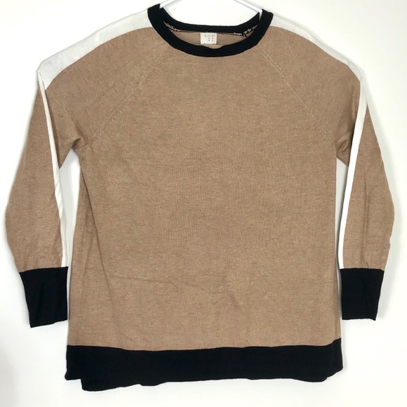 a new day Sweaters - Women’s NWT a new day tan and black sweater XXL